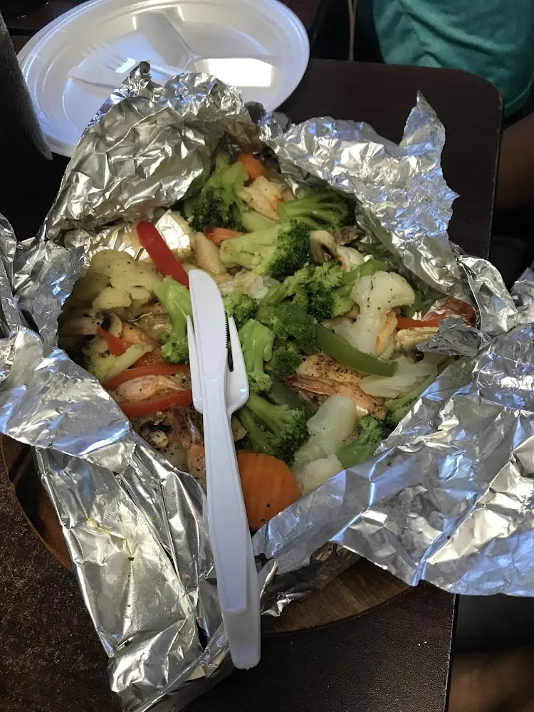 Steamed Flounder in a Foil Bag